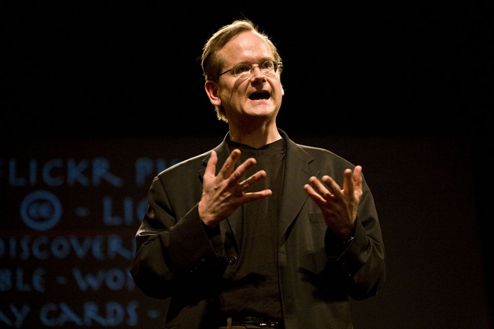 “Larry Lessig gives his last speech on Free Culture at Stanford University.” By Robert Scoble ［CC:BY 2.0］